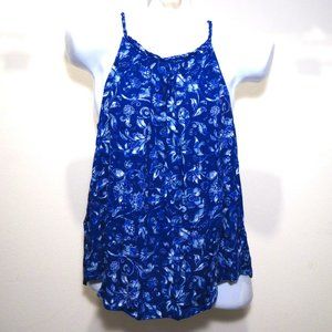 GAP Blue Floral Tank Top
